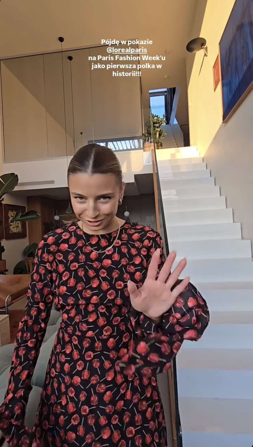 Julia Wieniawa chwali się, że przejdzie w pokazie L'Oreal Paris