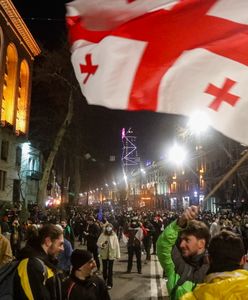Protesty w Gruzji. "Rosyjska propaganda milczy"