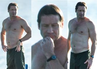 Prawie 60-letni (!) David Duchovny pręży klatę na Barbadosie (FOTO)