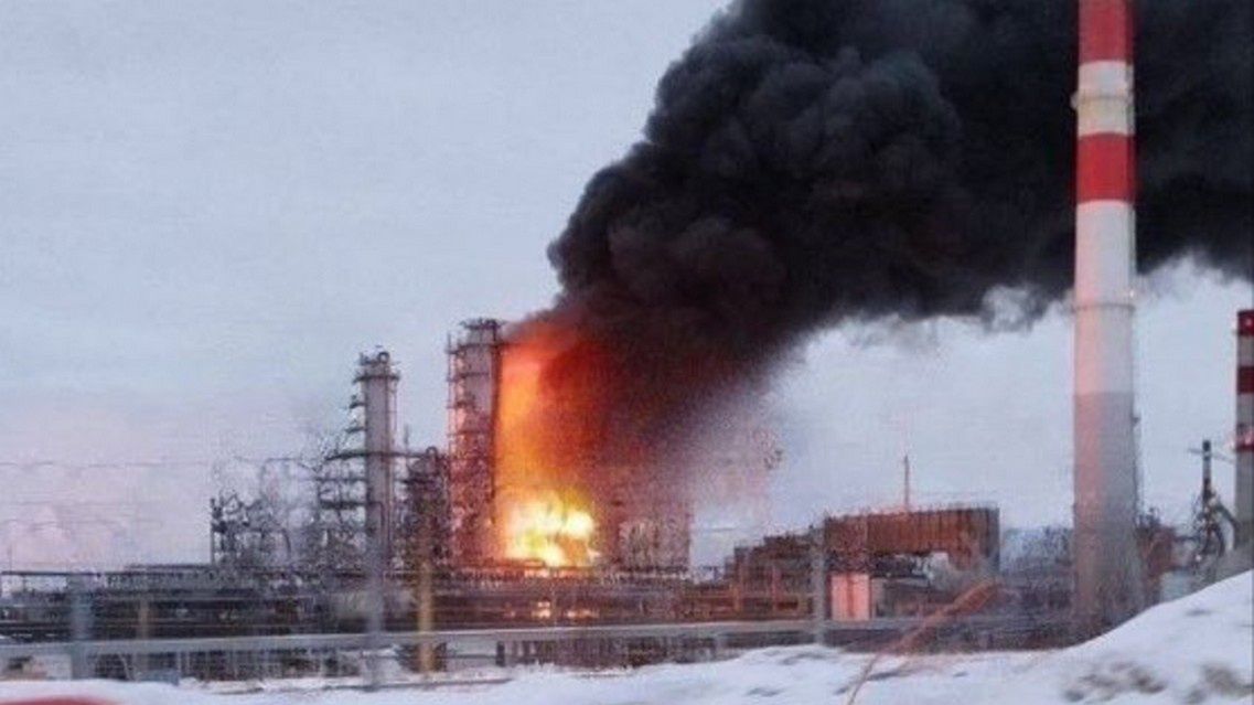 Płonie rosyjska rafineria w mieście Orel