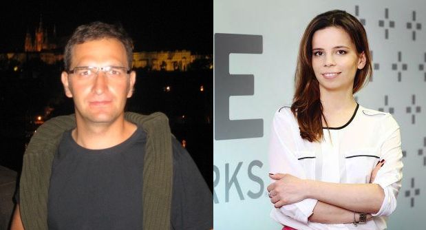 Paweł Królikowski i Katarzyna Popławska w A+E Networks Poland