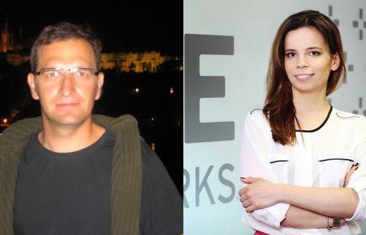 Paweł Królikowski i Katarzyna Popławska w A+E Networks Poland