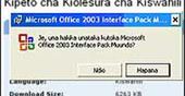 Oprogramowanie Microsoftu w swahili