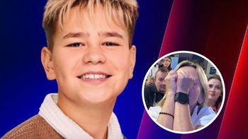 Zacisnęła pięści i zalała się łzami. Wzruszające chwile po występie Wiktora Sasa na Eurowizji Junior