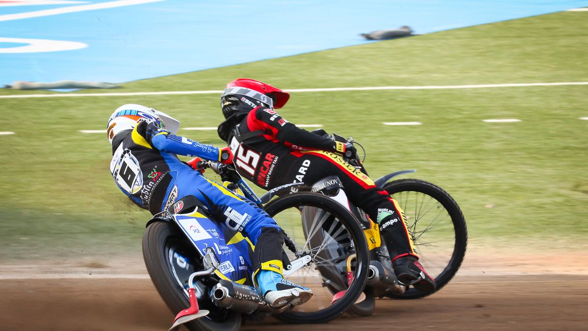 WP SportoweFakty / Katarzyna Łapczyńska / Na zdjęciu: Gleb Czugunow przed Wiktorem Lampartem