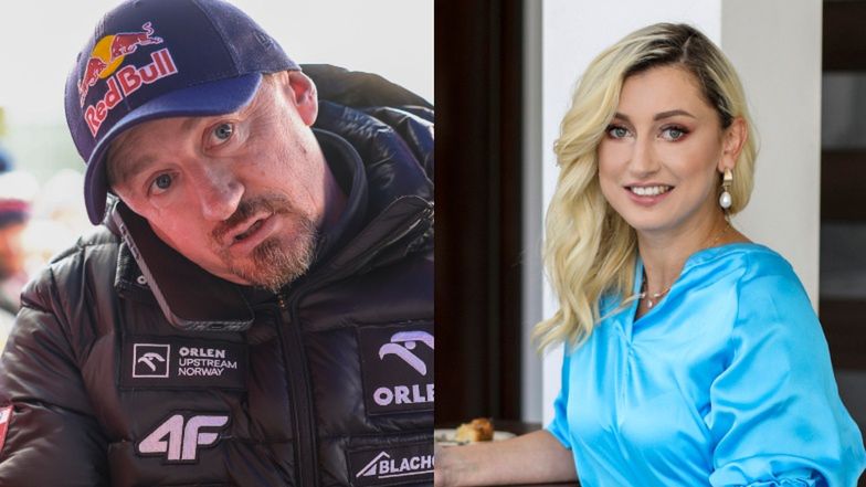 Justyna Żyła i Adam Małysz