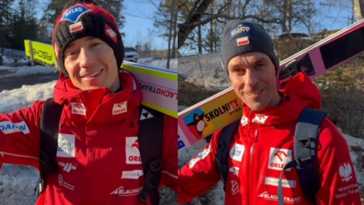 Po lewej: Kamil Stoch, po prawej: Piotr Żyła