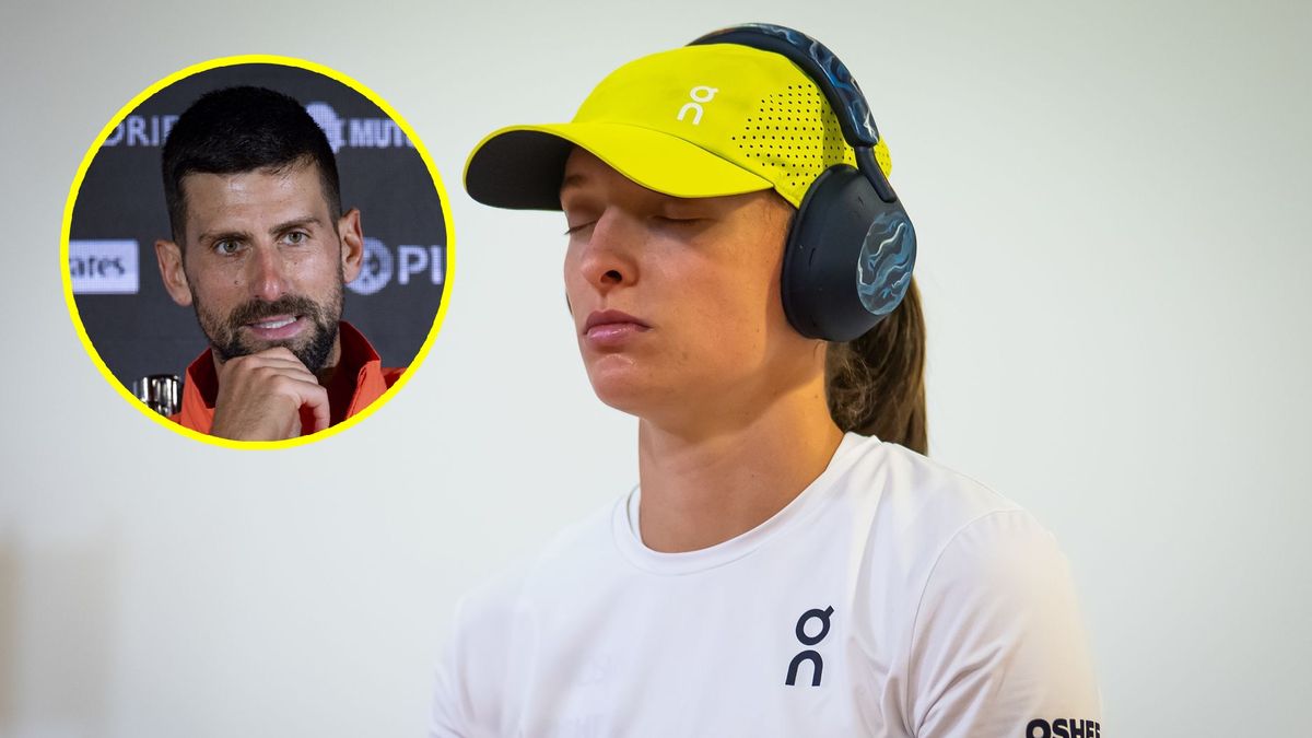 Getty Images / Na zdjęciu: Iga Świątek (Robert Prange/Getty Images), w kółku: Novak Djoković (Alberto Gardin/Eurasia Sport Images)