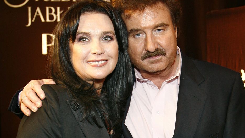 Krzysztof Krawczyk z żoną