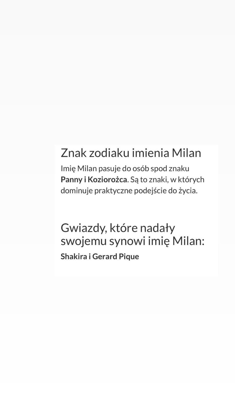 Agnieszka Włodarczyk tłumaczy, co oznacza imię Milan