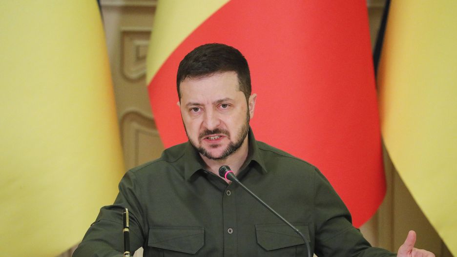Prezydent Ukrainy Wołodymyr Zełenski