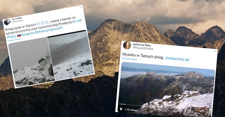 Śnieg w Tatrach. Temperatury spadły poniżej zera. Niesamowite zdjęcia