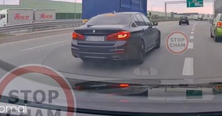 Nagle wcisnął hamulec. BMW nagrane na S2