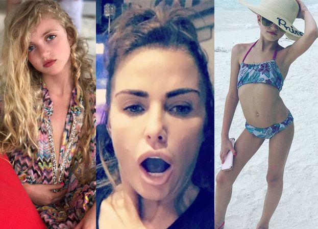 Fanki do Katie Price o fotce 8-latki: "Robisz z córki obiekt dla pedofilii!" (FOTO)