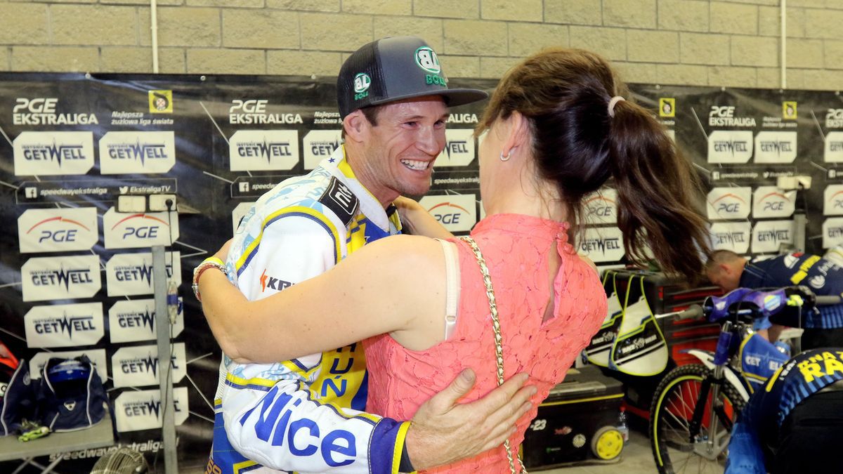 WP SportoweFakty / Łukasz Trzeszczkowski / Na zdjęciu: Ilona Termińska i Jason Doyle