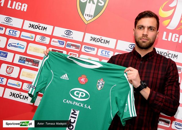 David Kwiek przez ostatnie pół roku bronił barw Okocimskiego Brzesko