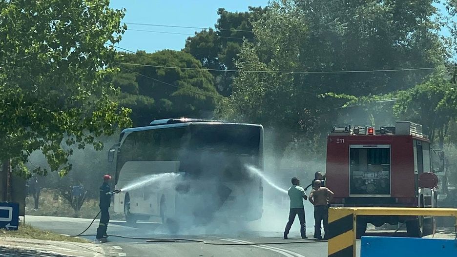 Zakynthos. Zapalił się autokar z polskimi turystami