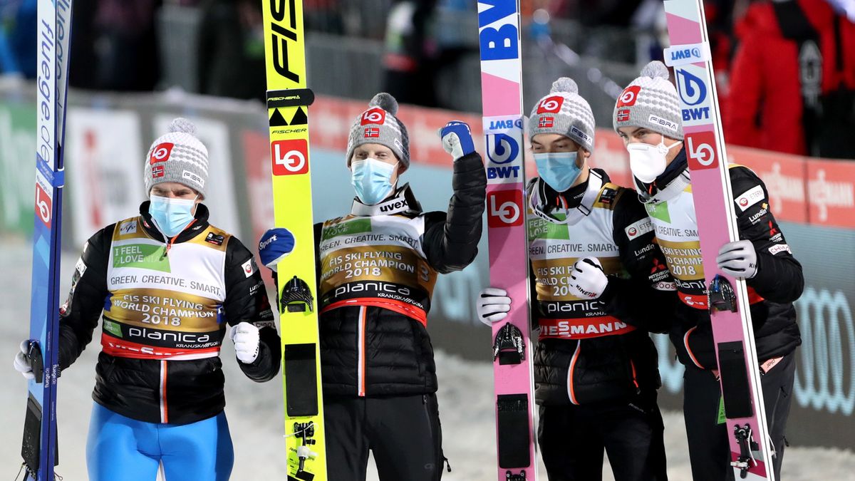 Zdjęcie okładkowe artykułu: PAP / Grzegorz Momot / Na zdjęciu: reprezentacja Norwegii - zwycięzcy konkursu drużynowego podczas mistrzostw świata w lotach narciarskich