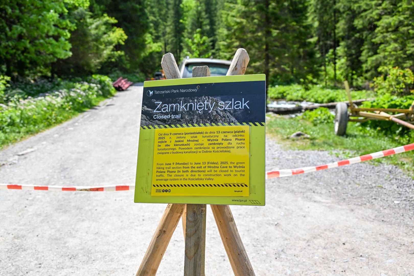 Remont w Dolinie Kościeliskiej