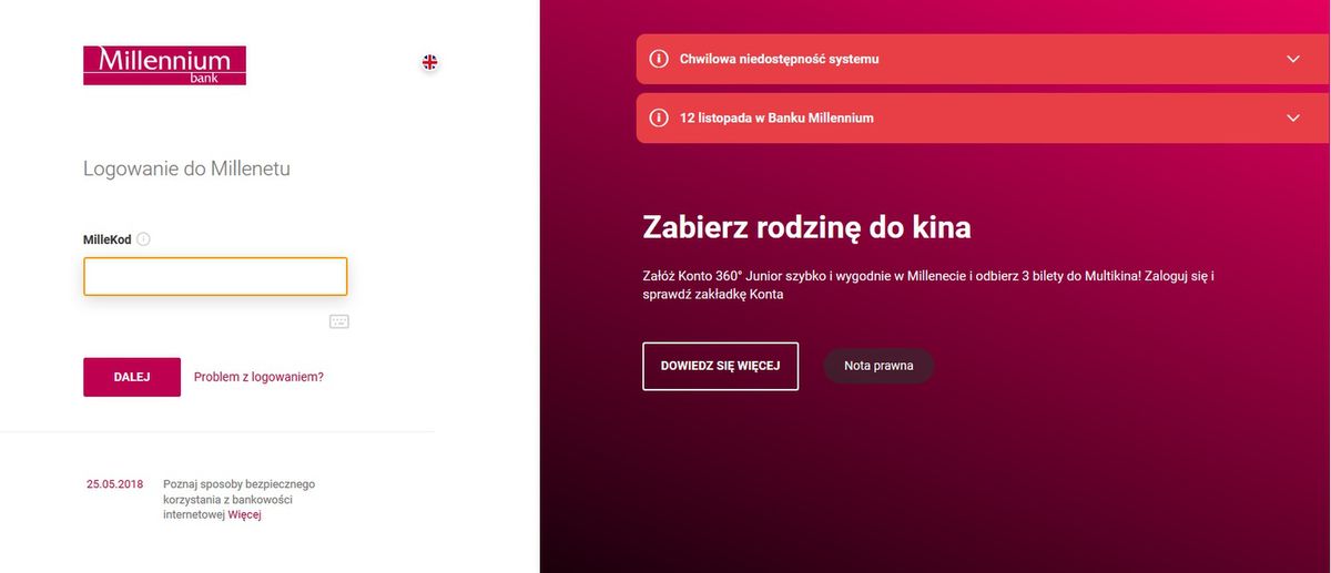 Koniec awarii w Millennium. Lokata na pocieszenie
