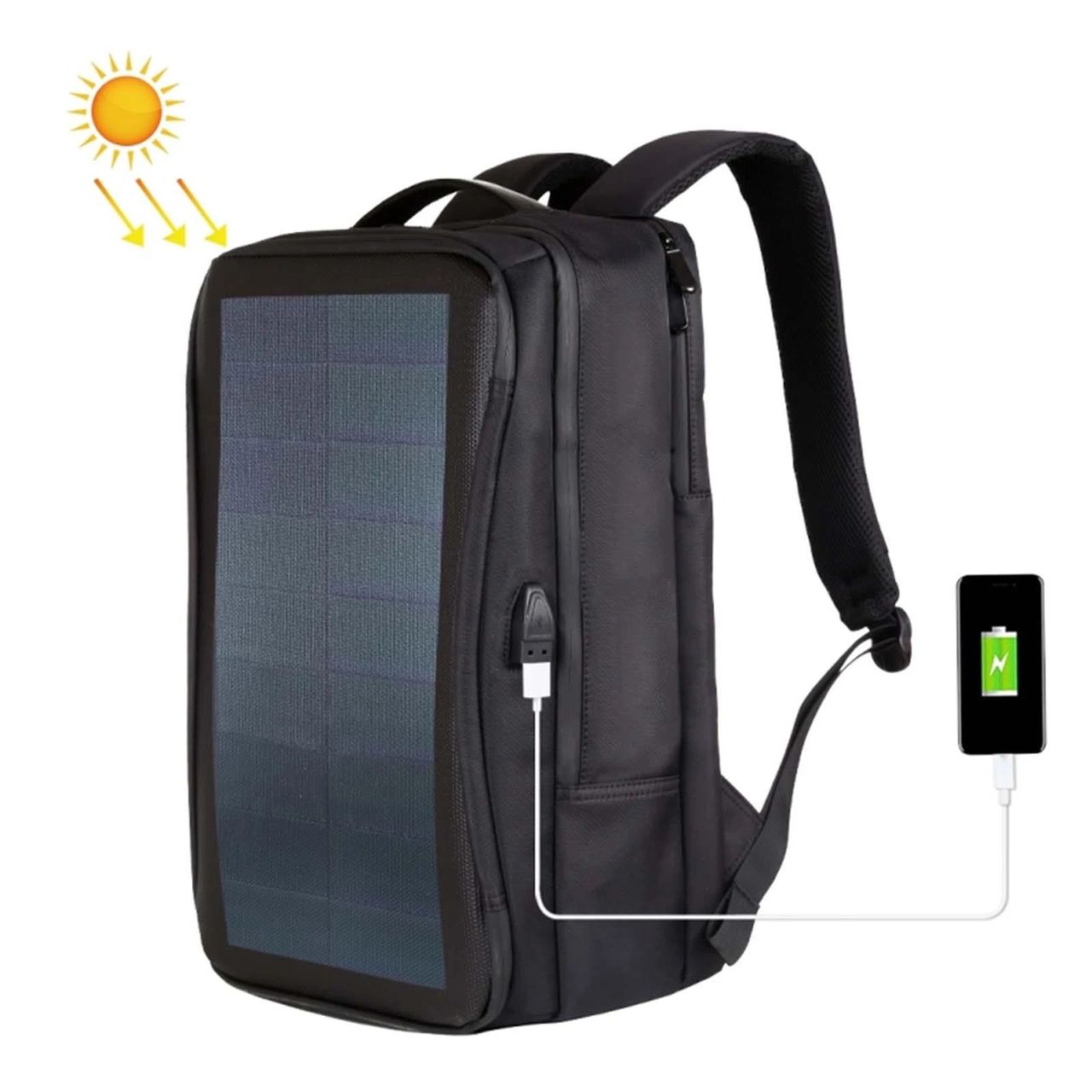 Plecak z panelem solarnym