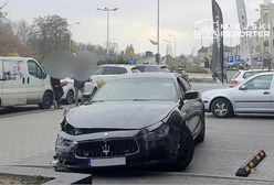 Wjechał Maserati w budynek. To był początek problemów kierowcy