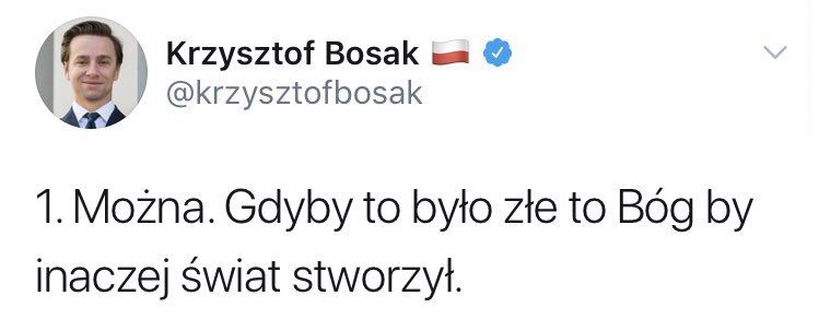 Krzysztof Bosak o... czymś