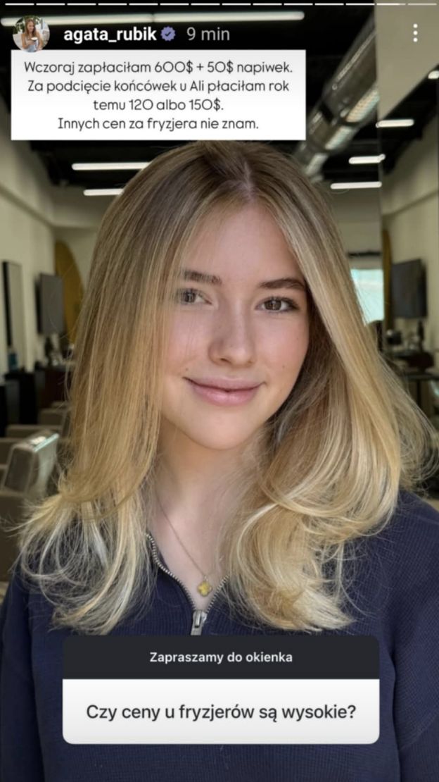 Agata Rubik zabrała 16-letnią córkę do fryzjera