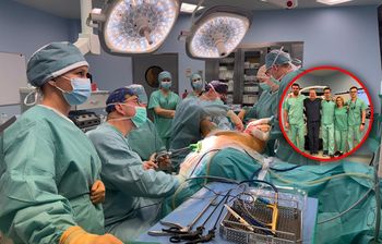 Pierwsza taka operacja w Polsce. "Tkanki pobraliśmy z uda"