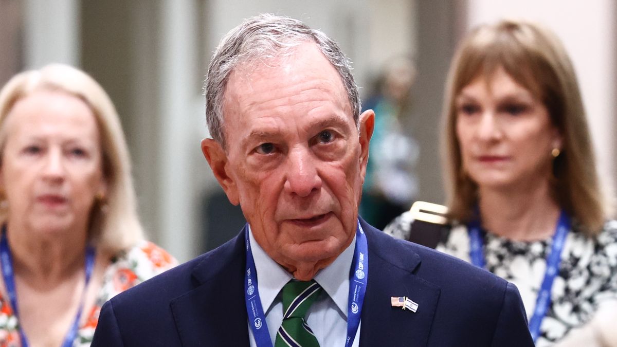 COP28 In Dubai Opening Day
Michael Bloomberg on the opening day of the United Nations Climate Change Conference COP28 in Dubai, United Arab Emirates on November 30, 2023. (Photo by Jakub Porzycki/NurPhoto via Getty Images)
NurPhoto
28, cop, cop28, climate change conference, expo city, unccc, cars, conference, emblem, site, start, summit, uae, un, november 30, photo, jakub porzycki, nurphoto, opening day, global warming, international meeting, emissions reduction, sustainability, green policy, world leaders, environmental policy, activism, negotiations, ecological conservation, fossil fuels, greenhouse gases, adaptation strategies, mitigation