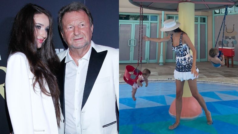 Patrycja Tuchlińska na wakacjach z dziećmi