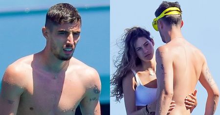 Niemiecki piłkarz, Kai Havertz, ociera łzy po porażce na Euro 2024, wtulając się w narzeczoną na jachcie (ZDJĘCIA)