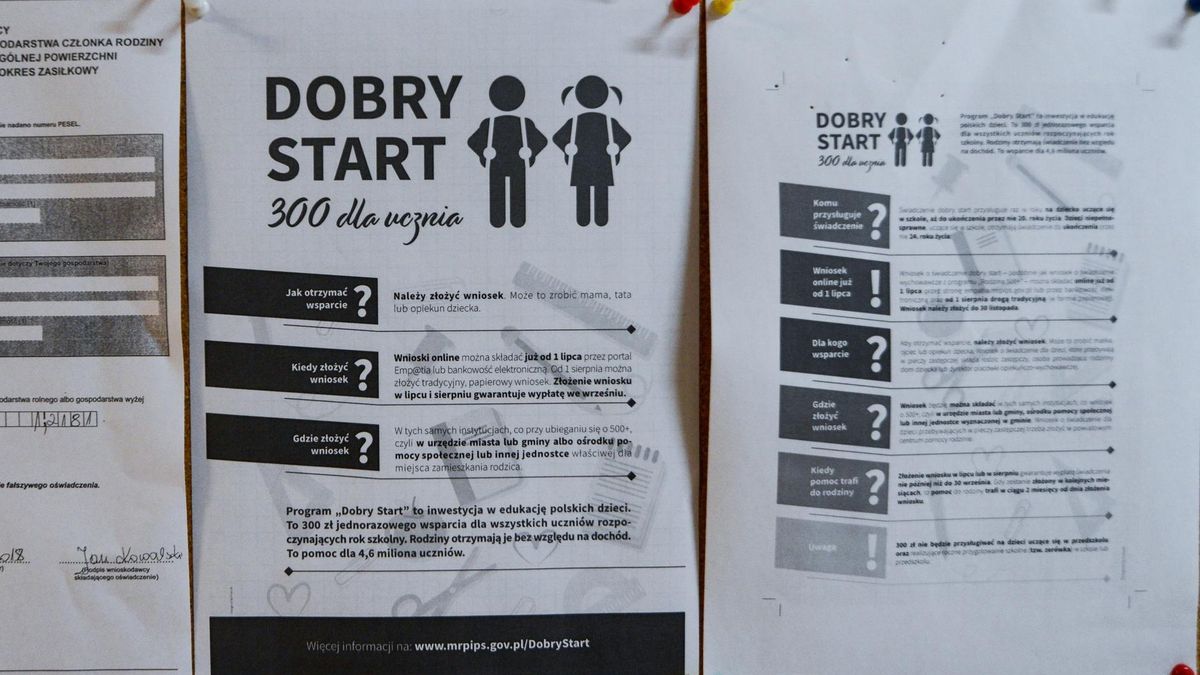 Ostateczny termin składania wniosków o Dobry Start upływwa 30 listopada