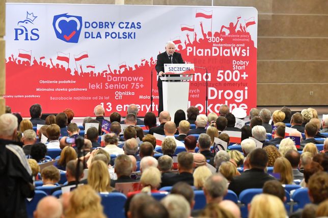 Jarosław Kaczyński. Konwencja PiS w Szczecinie.