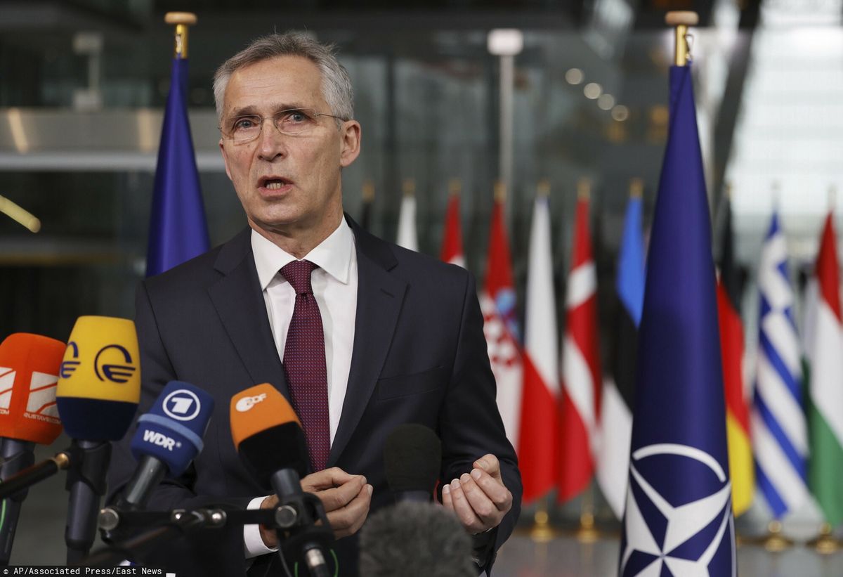 Sekretarz generalny NATO ocenił też, że Rosja próbuje stworzyć pretekst do kolejnej inwazji na Ukrainę