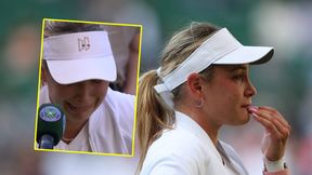 "Miałam atak paniki". Emocjonalne sceny na Wimbledonie