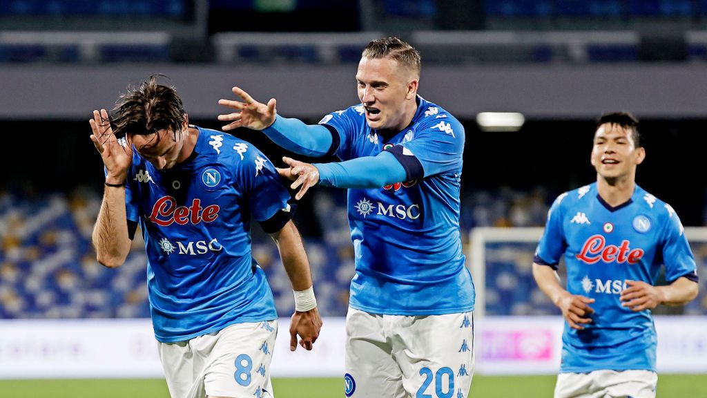 Getty Images / Ciro de Luca/Soccrates / Na zdjęciu: Piotr Zieliński (w środku)