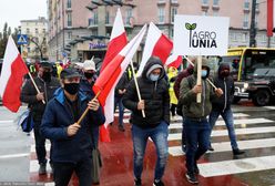 Warszawa. Protest rolników. Przedstawiciele Agrounii blokują stołeczne ulice