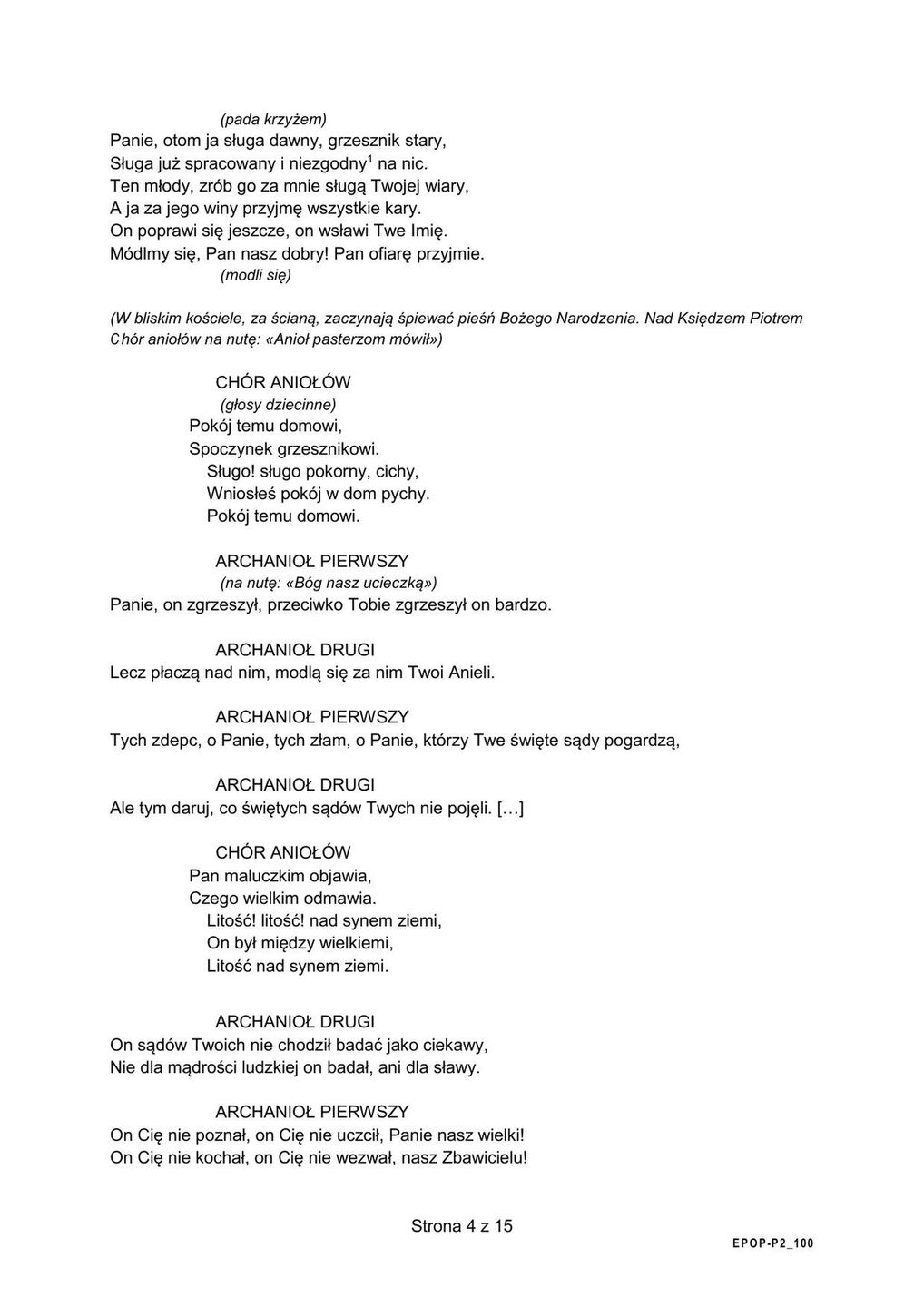 Matura 2024. J. polski. Arkusze CKE. Formuła 2015