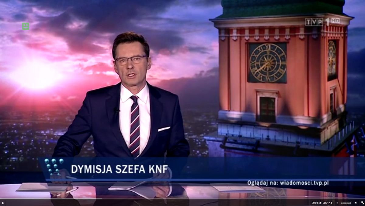 "Wiadomości" TVP nie przemilczały afery w KNF