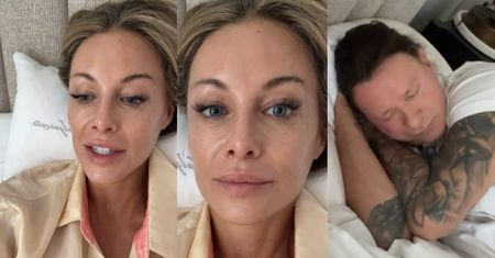 Małgorzata Rozenek nadaje z łóżka BEZ MAKIJAŻU po pełnej wrażeń nocy: "Perełeczka jeszcze drzemie" (FOTO)