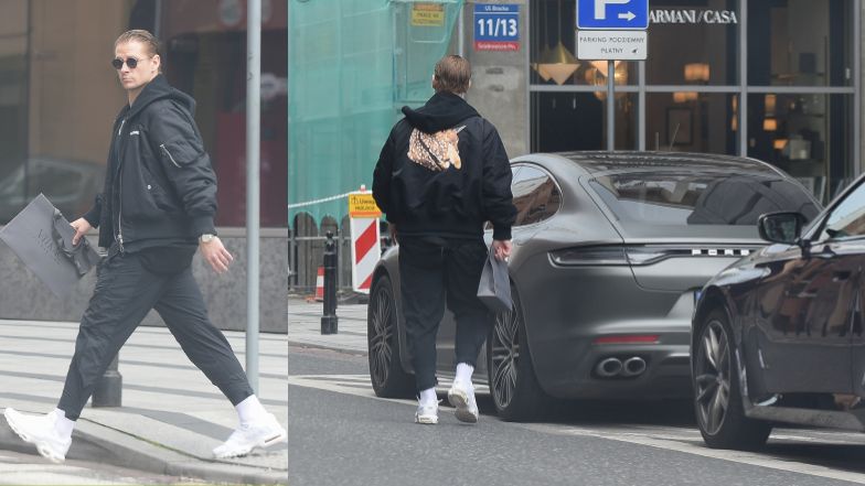 Sebastian Fabijański parkuje na zakazie i odwiedza luksusowy butik