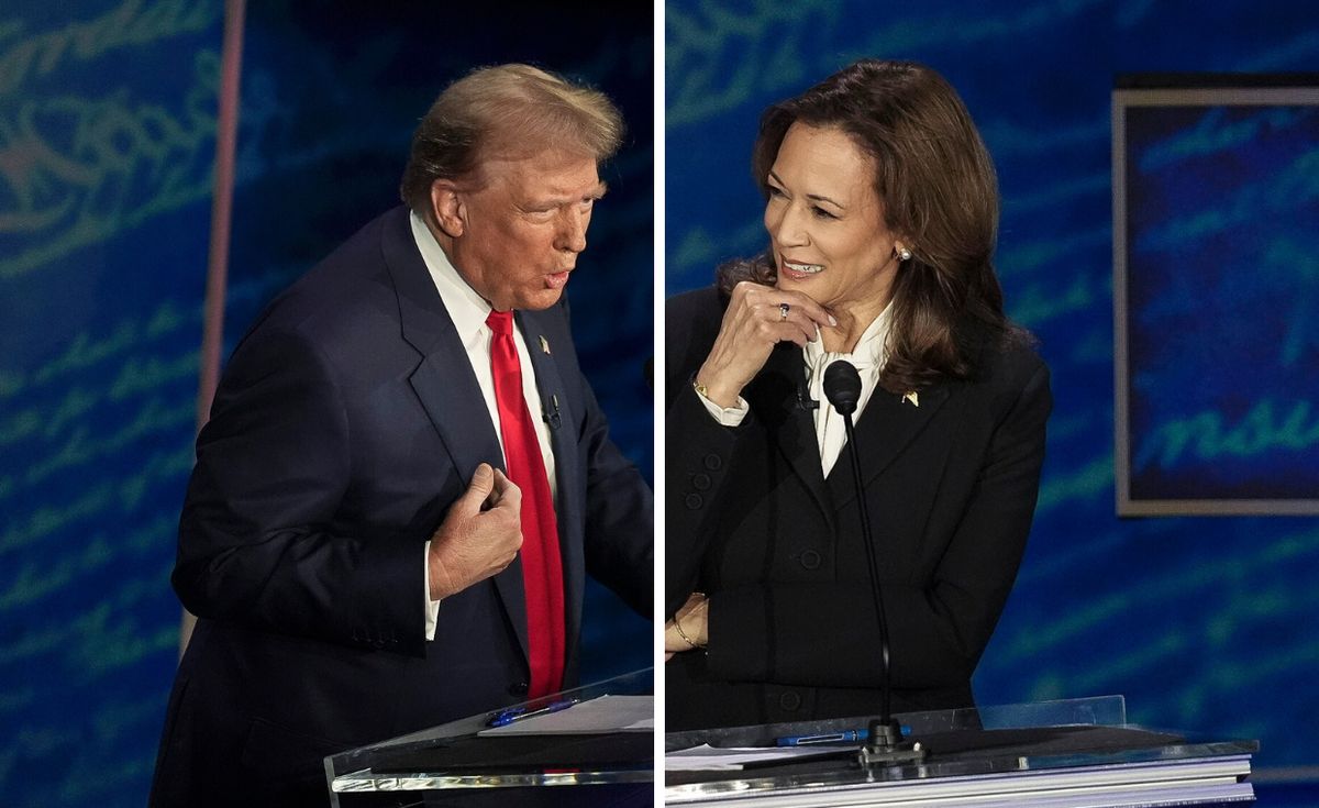 debata, usa, stany zjednoczone, Donald Trump, Kamala Harris Harris wygrała po serii samobójczych bramek Trumpa OPINIA