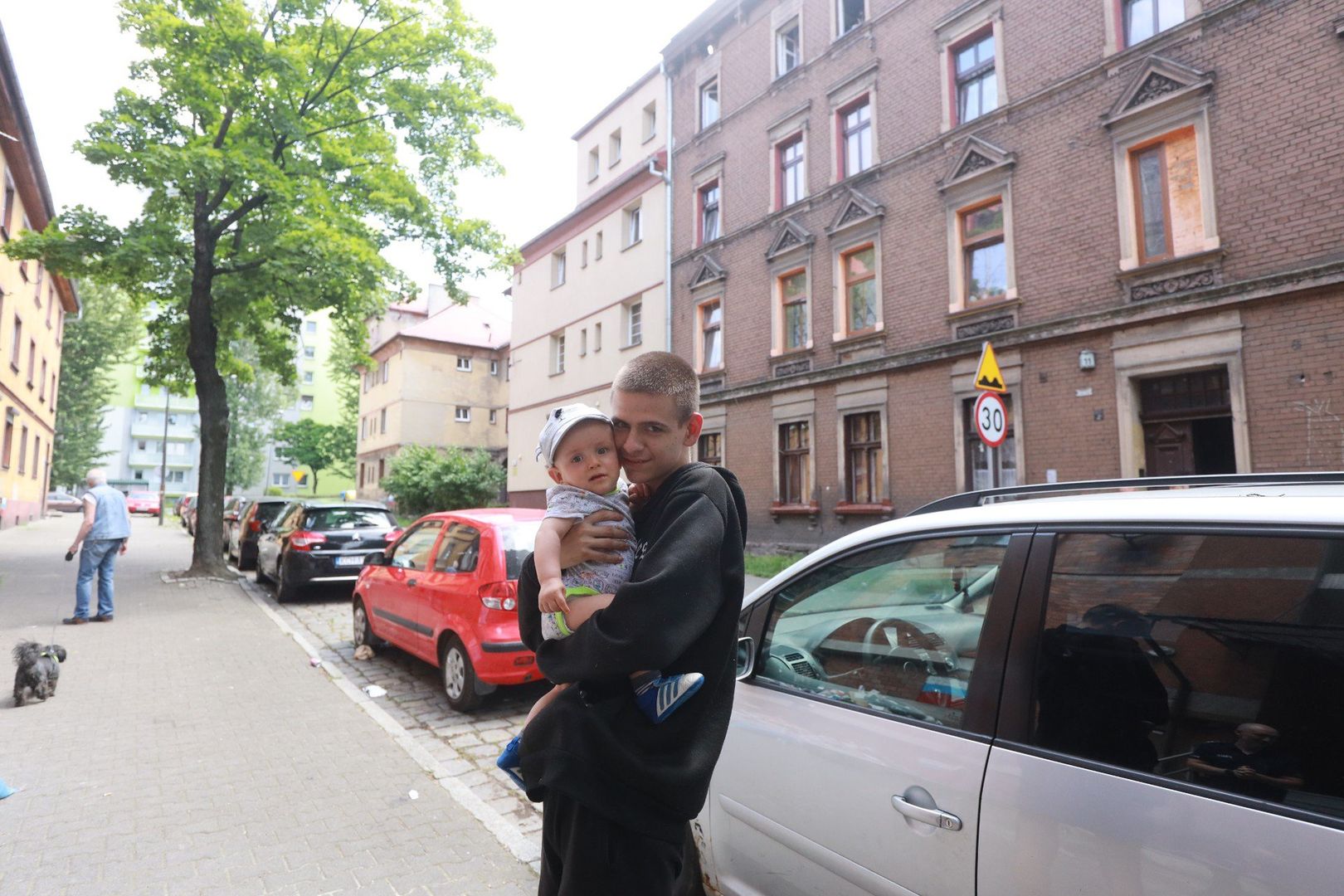 Pożar kamienicy przy ulicy św.Urbana w Zabrzu