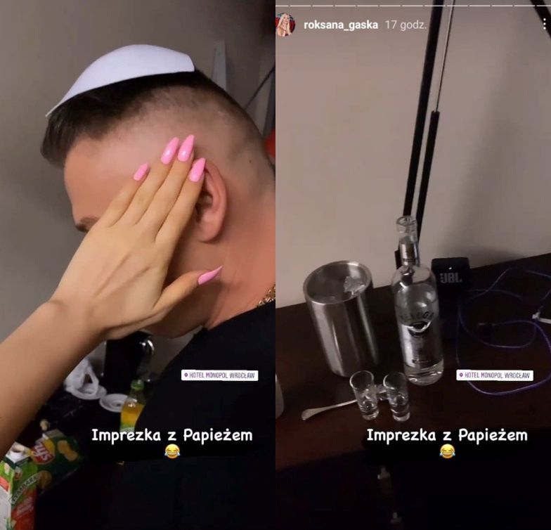 Roksana Gąska z chłopakiem w hotelu