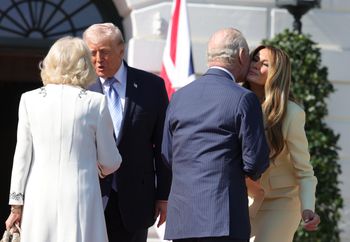 Król Karol III i królowa Kamila w Białym Domu. Tak ich przywitał Trump