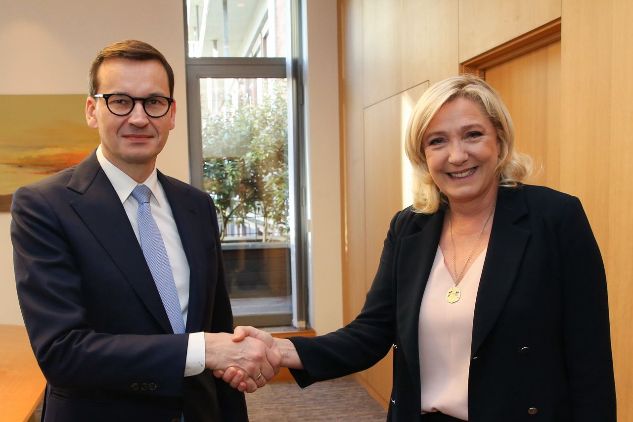 Morawiecki spotkał się z Le Pen. Fala komentarzy w sieci