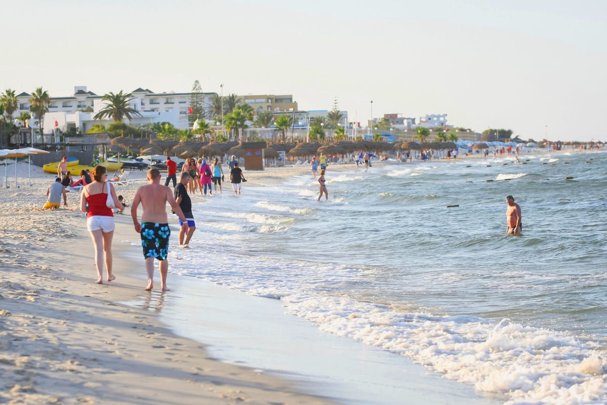 Plaża w Port El Kantaoui w Tunezji