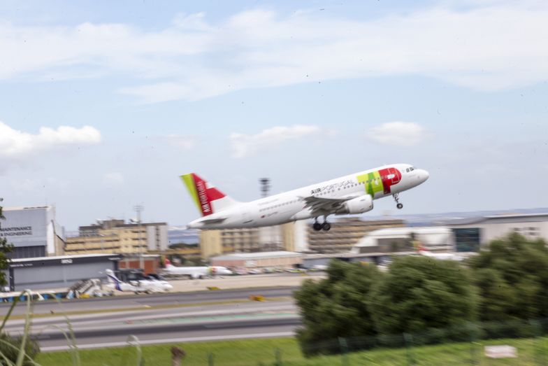 An airplane from TAP Air Portugal is taking off in Lisbon, Portugal, on April 7, 2024. Airlines are gearing up for another strong summer of travel, as pent-up pandemic demand and savings continue to drive bookings, even in the face of significant challenges such as higher oil prices and delays in new plane deliveries. (Photo by Luis Boza/NurPhoto via Getty Images)