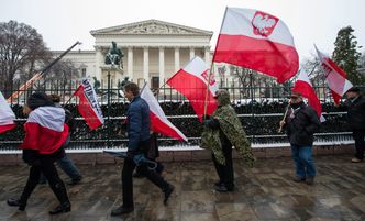 Polskie środowiska prawicowe na święcie narodowym Węgier